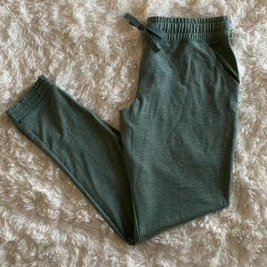 🎉HP🎉NWOT Hanes Women Sz M Tri-blend French Terry Jogger Pockets Green Heather